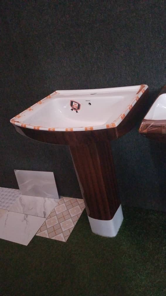 wash hand basin wooden brown
